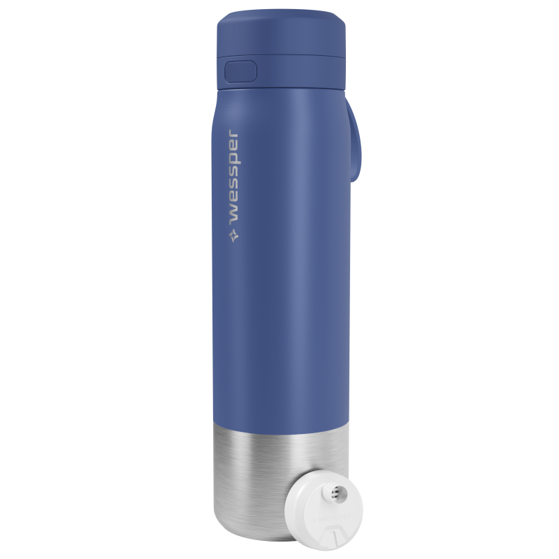 Butelka filtrująca wessper B2 Stainless Steel Actitex™ 1 l – niebieska