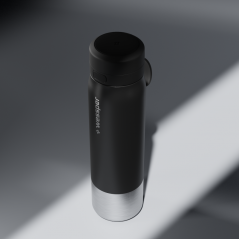 Butelka filtrująca wessper B2 Stainless Steel Actitex™ 1 l – czarna