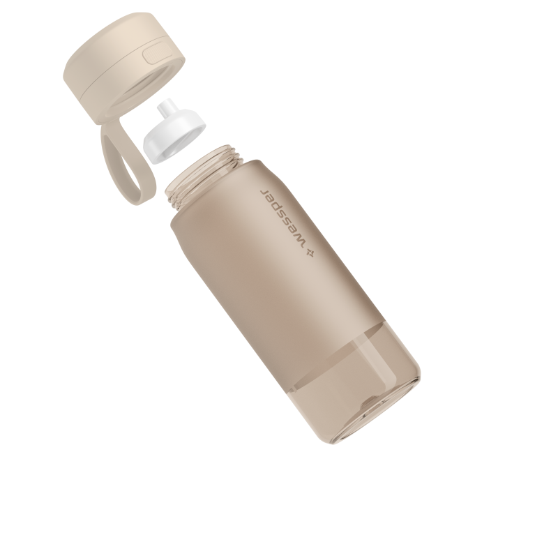 Butelka filtrująca Wessper B2 Tritan Actitex™ 0,5 l – Beżowa