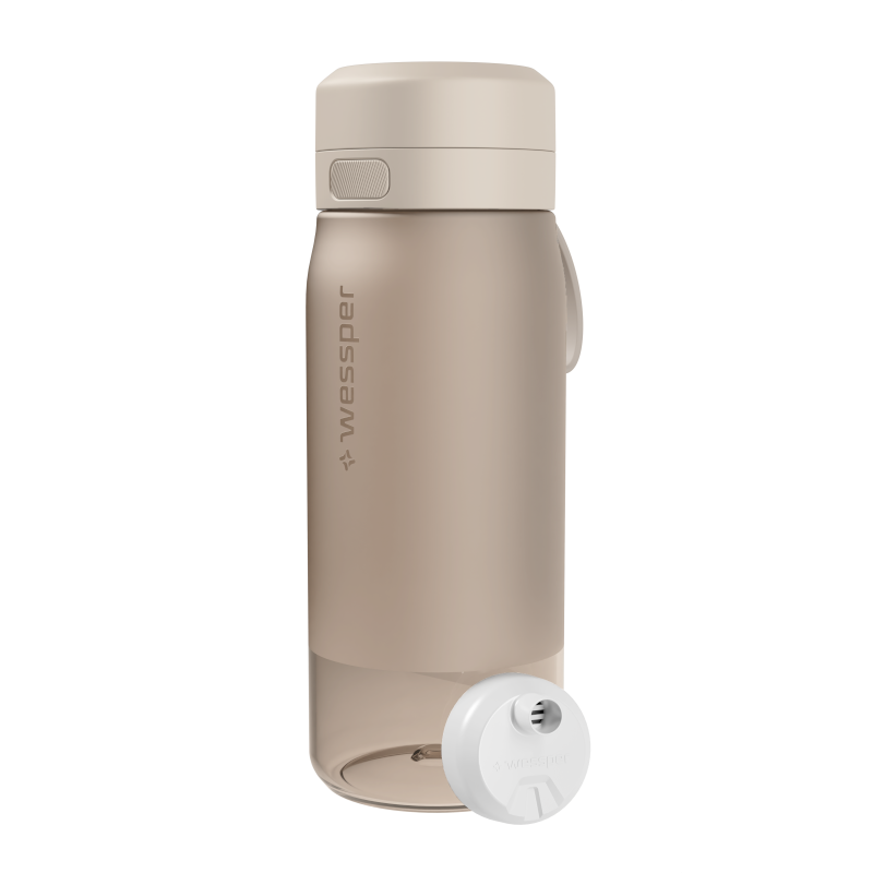 Butelka filtrująca Wessper B2 Tritan Actitex™ 0,5 l – Beżowa