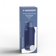Butelka filtrująca Wessper B2 Tritan Actitex™ 0,5 l – Niebieska