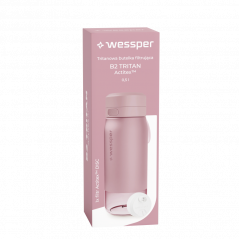 Butelka filtrująca Wessper B2 Tritan Actitex™ 0,5 l – Różowa
