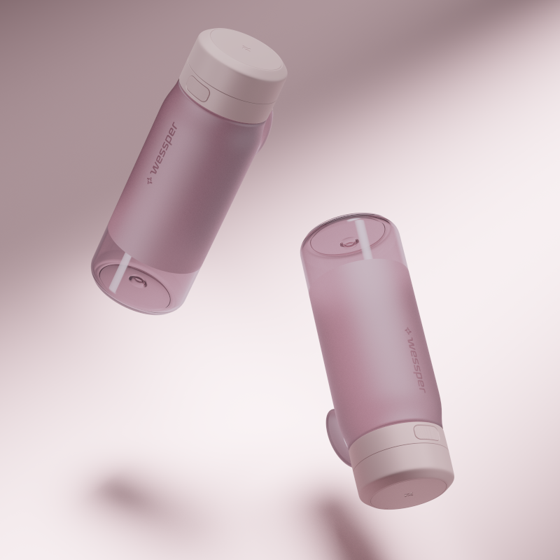 Butelka filtrująca Wessper B2 Tritan Actitex™ 0,5 l – Różowa