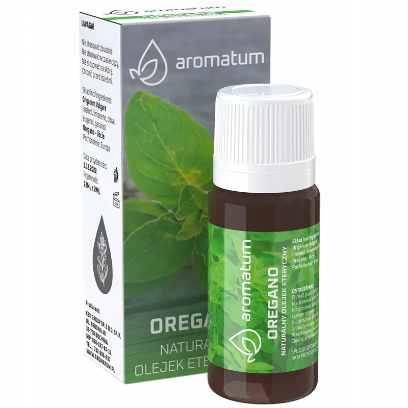 Naturalny olejek eteryczny oregano Aromatum 7 ml