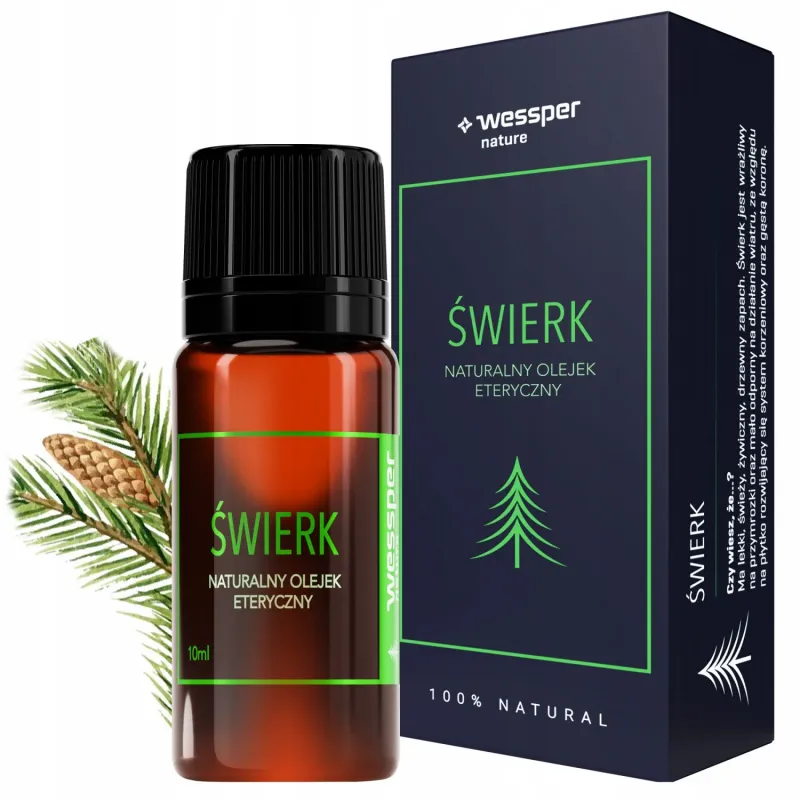 Naturalny olejek eteryczny świerk Wessper 10 ml