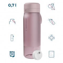 Butelka filtrująca Wessper B2 Tritan Actitex™ 0,7 l – Różowa