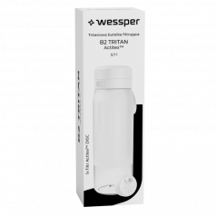 Butelka filtrująca Wessper B2 Tritan Actitex™ 0,7 l – Biała