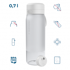 Butelka filtrująca Wessper B2 Tritan Actitex™ 0,7 l – Biała