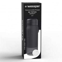 Butelka filtrująca Wessper B2 Tritan Actitex™ 0,7 l – Czarna