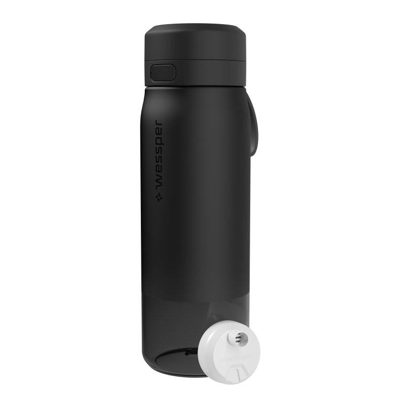 Butelka filtrująca Wessper B2 Tritan Actitex™ 0,7 l – Czarna