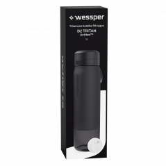 Butelka filtrująca Wessper B2 Tritan Actitex™ 1 l – Czarna