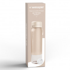 Butelka filtrująca Wessper B2 Tritan Actitex™ 1 l – Beżowa