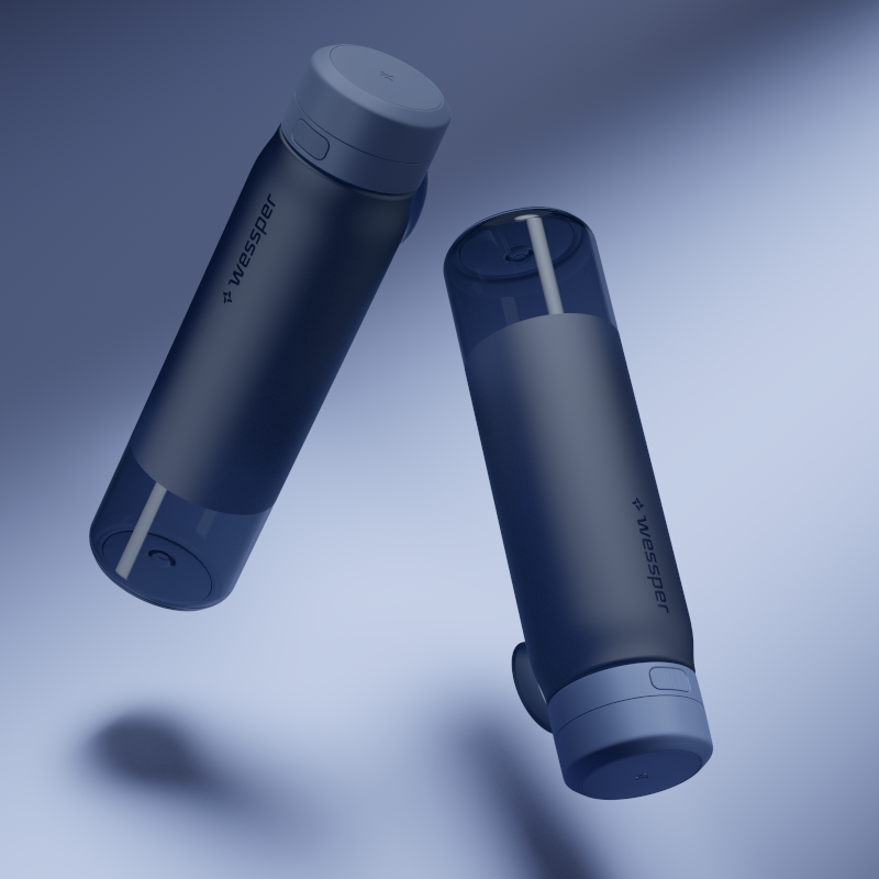 Butelka filtrująca Wessper B2 Tritan Actitex™ 1 l – Niebieska