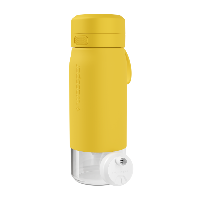 Butelka filtrująca Wessper B2 GLASS Actitex™ 0,5 l – Żółta