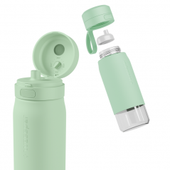 Butelka filtrująca Wessper B2 GLASS Actitex™ 0,5 l – Miętowa