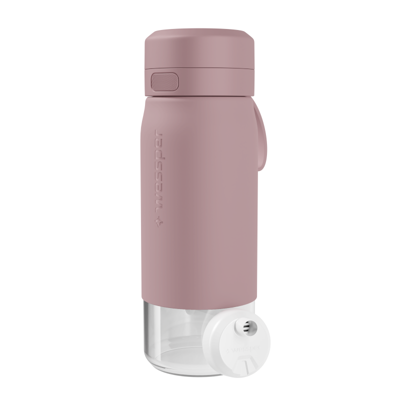 Butelka filtrująca Wessper B2 GLASS Actitex™ 0,5 l – Różowa Butelka filtrująca Wessper B2 GLASS Actitex™ 0,5 l – Różowa