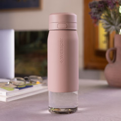 Butelka filtrująca Wessper B2 GLASS Actitex™ 0,7 l – Różowa