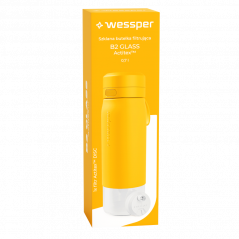 Butelka filtrująca Wessper B2 GLASS Actitex™ 0,7 l – Żółta