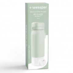 Butelka filtrująca Wessper B2 GLASS Actitex™ 0,7 l – Miętowa