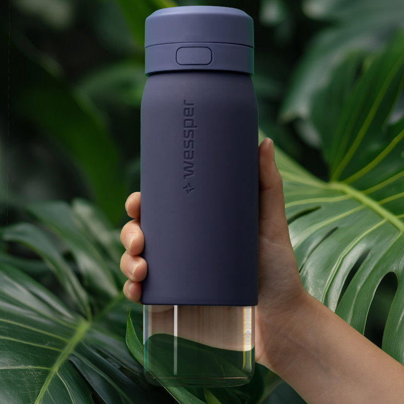 Butelka filtrująca Wessper B2 GLASS Actitex™ 0,7 l – Niebieska