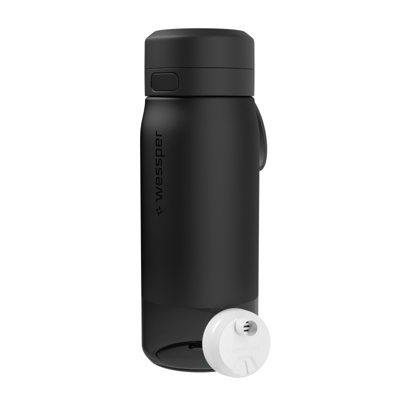 Butelka filtrująca Wessper B2 Tritan Actitex™ 0,5 l – Czarna