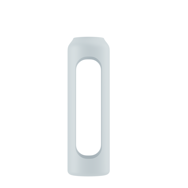 Lodowo-błękitne etui silikonowe do butelki szklanej Wessper B1 Borosilcate 0,5 l
