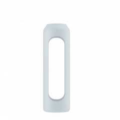 Szklana butelka na wodę 0,5 l Wessper B1 Borosilicate w zestawie z etui silikonowym Ice Blue – szczelna, bez BPA, z miarką