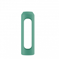 Szklana butelka na wodę 0,5 l Wessper B1 Borosilicate w zestawie z etui silikonowym Lagoon – szczelna, bez BPA, z miarką