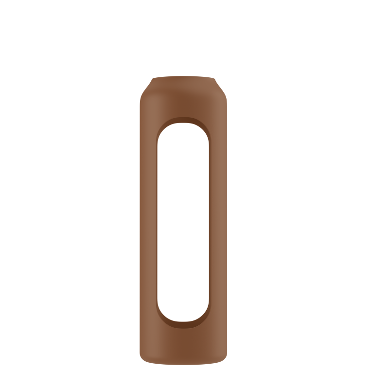 Szklana butelka na wodę 0,5 l Wessper B1 Borosilicate w zestawie z etui silikonowym Mokka – szczelna, bez BPA, z miarką Szklana butelka na wodę 0,5 l Wessper B1 Borosilicate w zestawie z etui silikonowym Mokka – szczelna, bez BPA, z miarką
