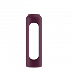 Szklana butelka na wodę 0,5 l Wessper B1 Borosilicate w zestawie z etui silikonowym Ruby – szczelna, bez BPA, z miarką