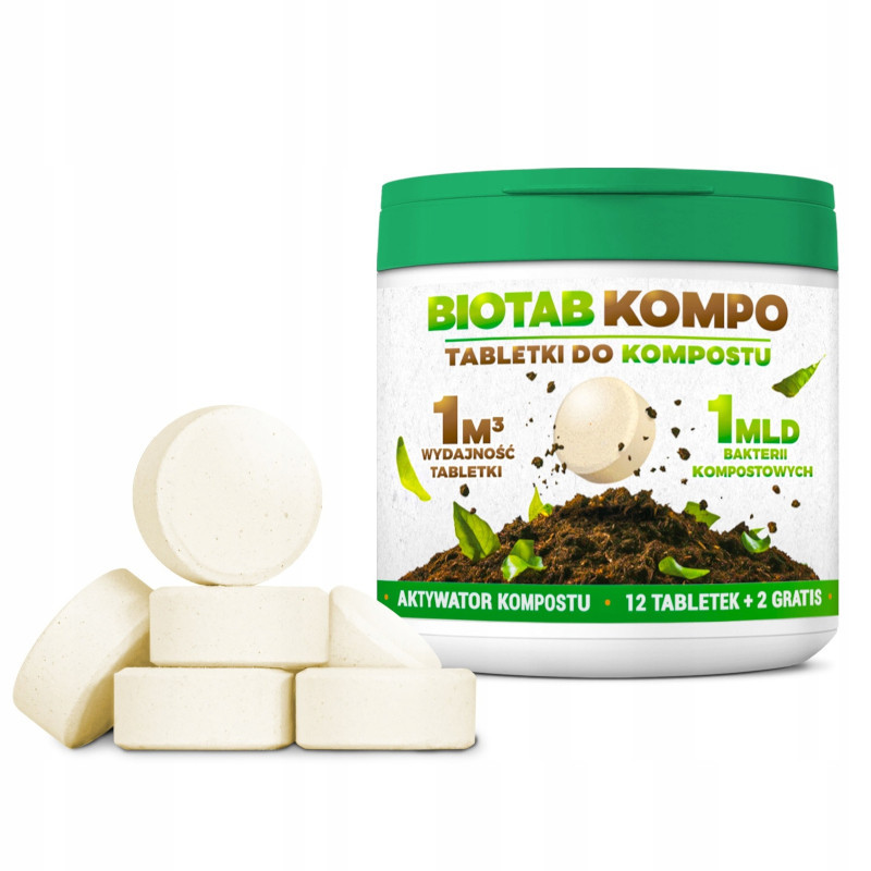 BIOTAB KOMPO - tabletki do kompostowania 14 szt. BIOTAB KOMPO - tabletki do kompostowania 14 szt.