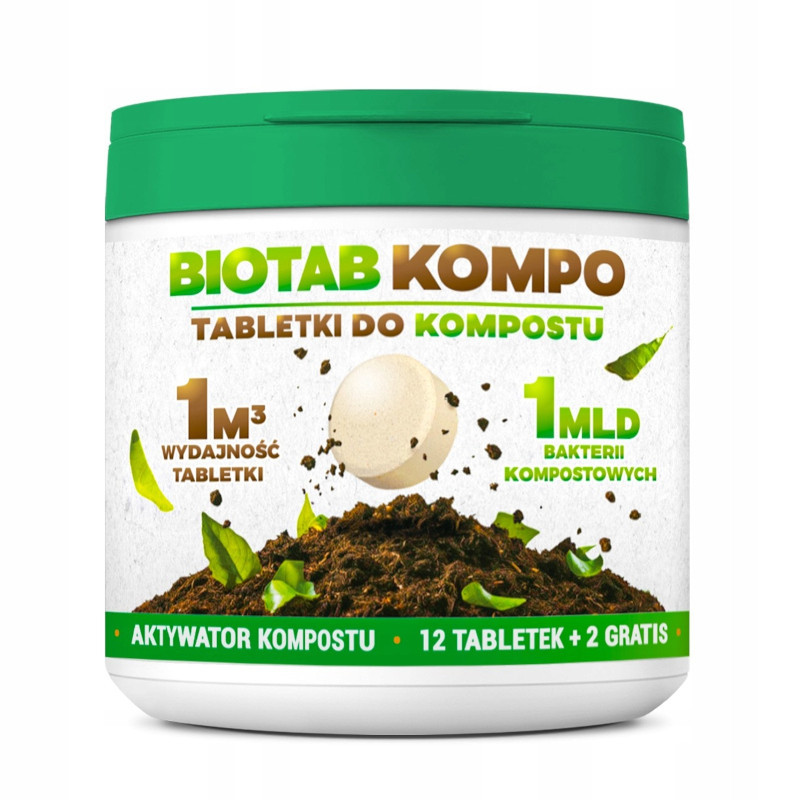 BIOTAB KOMPO - tabletki do kompostowania 14 szt. BIOTAB KOMPO - tabletki do kompostowania 14 szt.