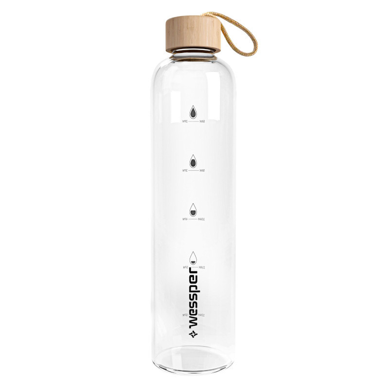 Szklana butelka motywacyjna Wessper ActiveMax Crystalline 1L