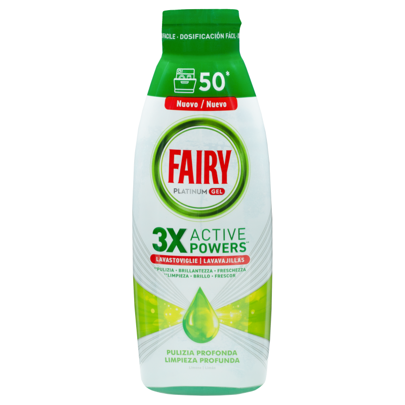 Żel do zmywarki Fairy Platinum Gel All in One limonka 900 ml