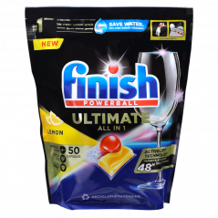 Kapsułki do zmywarki Finish Powerball Ultimate All in 1 Lemon 50 szt.