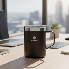 Kubek termiczny Santeco Kemi II czarny 350 ml