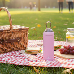Butelka termiczna Santeco Yoga różowa 500 ml