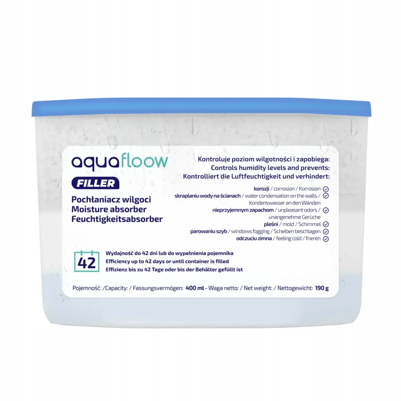 Pochłaniacze wilgoci Aquafloow Filler 5x400ml Pochłaniacze wilgoci Aquafloow Filler 5x400ml