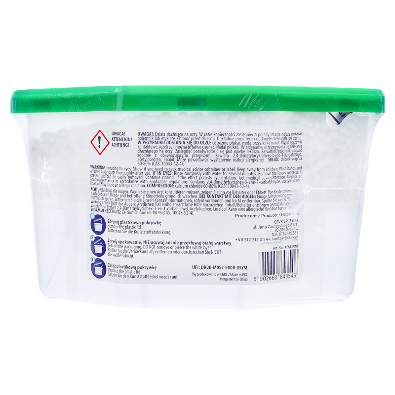 Pochłaniacze wilgoci Aquafloow Filler Pine o zapachu sosny 3x400ml Pochłaniacze wilgoci Aquafloow Filler Pine o zapachu sosny 3x400ml