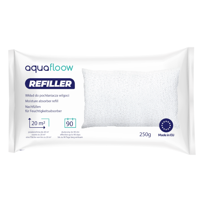 Wkłady do pochłaniacza wilgoci Aquafloow Refiller 5x250g Wkłady do pochłaniacza wilgoci Aquafloow Refiller 5x250g
