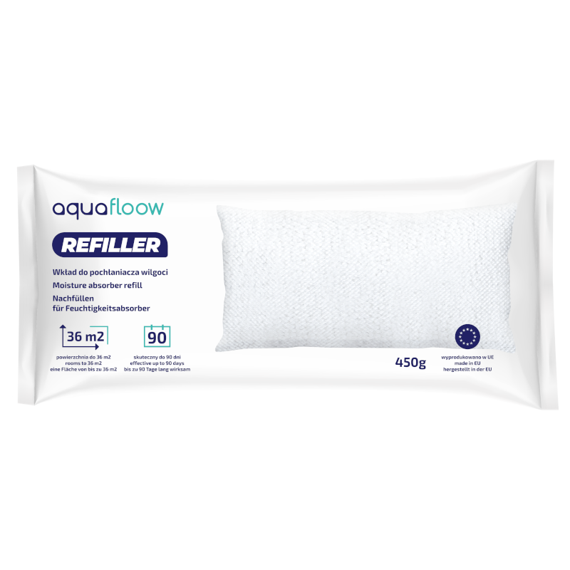 Wkłady do pochłaniacza wilgoci Aquafloow Refiller 10x450g Wkłady do pochłaniacza wilgoci Aquafloow Refiller 10x450g