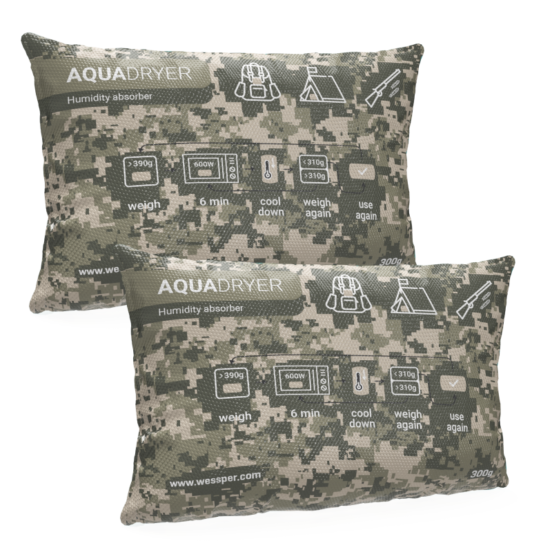 Pochłaniacz wilgoci do samochodu (odnawialny) Wessper Aquadryer 2x300 g
