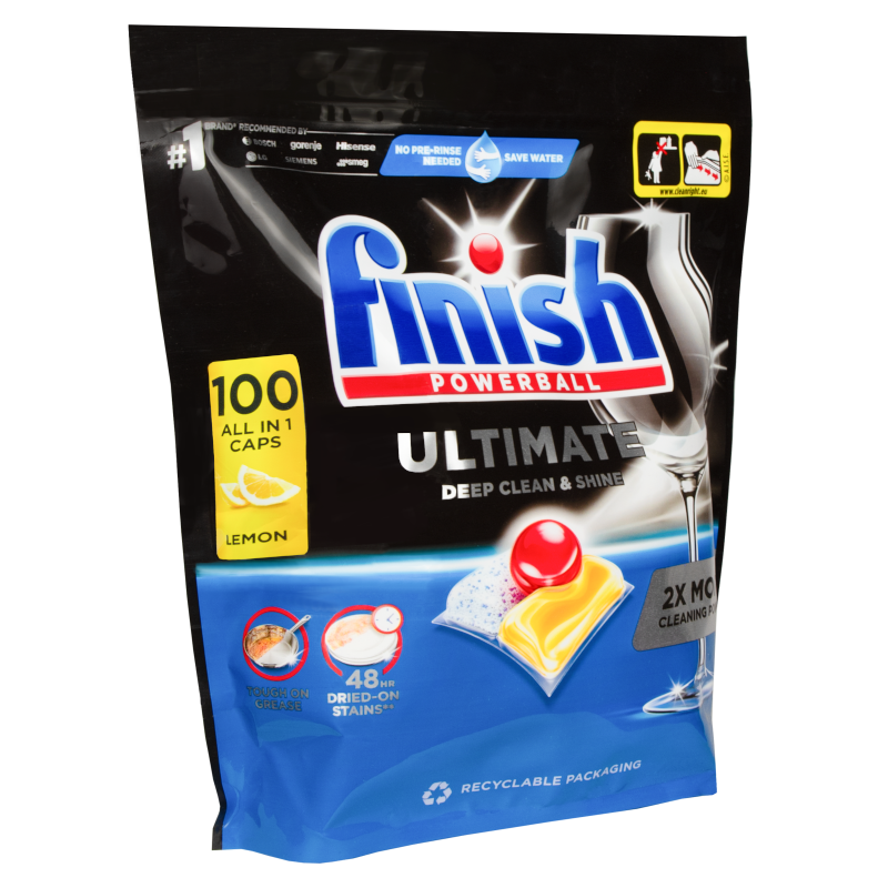 Kapsułki do zmywarki Finish Ultimate Plus All In 1 Lemon (cytrynowe) 100 szt.