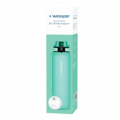 Butelka filtrująca Wessper B4 500 ml Tritan BPA Free miętowa – bidon z filtrem do wody