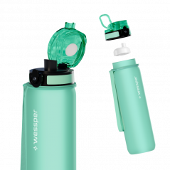 Butelka filtrująca Wessper B4 500 ml Tritan BPA Free miętowa – bidon z filtrem do wody