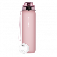 Butelka filtrująca Wessper B4 500 ml Tritan BPA Free różowa – bidon z filtrem do wody