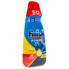 Finish All-in-1 Max Power Gel - żel do mycia naczyń w zmywarce, cytrynowy 1000 ml