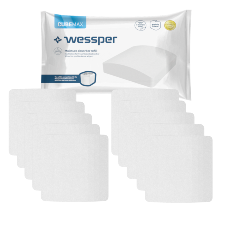 Uniwersalna tabletka (kostka) Wessper Cubemax do pochłaniacza wilgoci - 10 sztuk