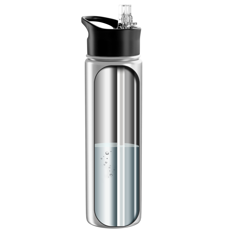 Butelka termiczna Wessper Activemax Steeline ze stali nierdzewnej, srebrna 700 ml Butelka termiczna Wessper Activemax Steeline ze stali nierdzewnej, srebrna 700 ml