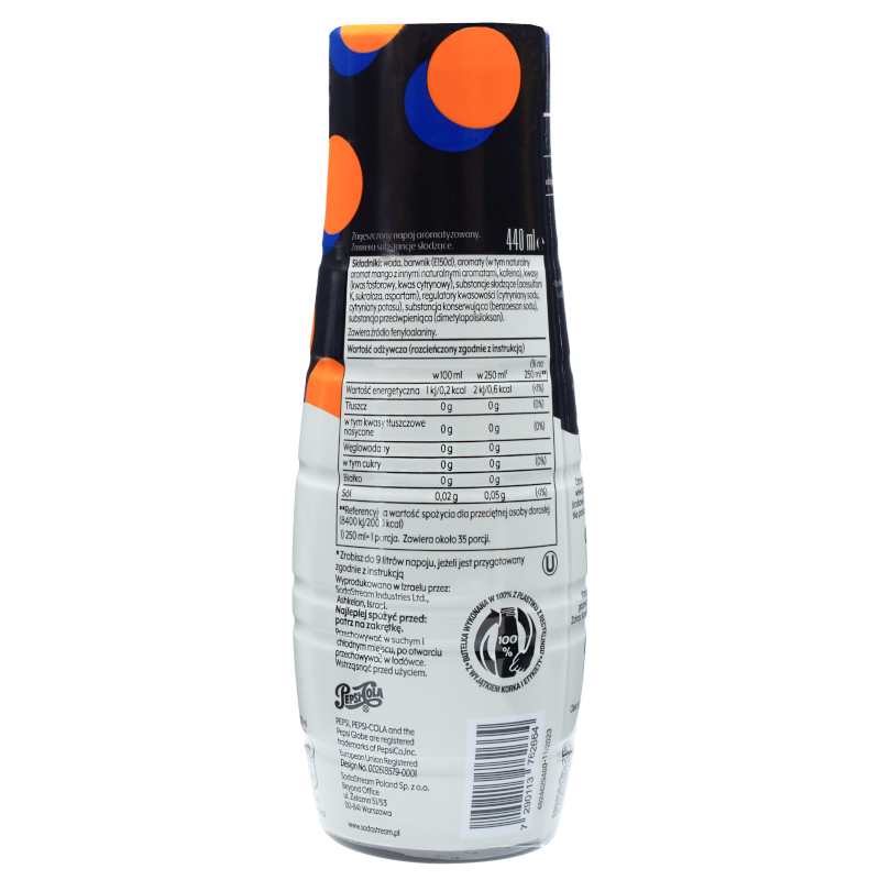 Syrop (koncentrat) Pepsi Max Mango do saturatora SodaStream 440 ml